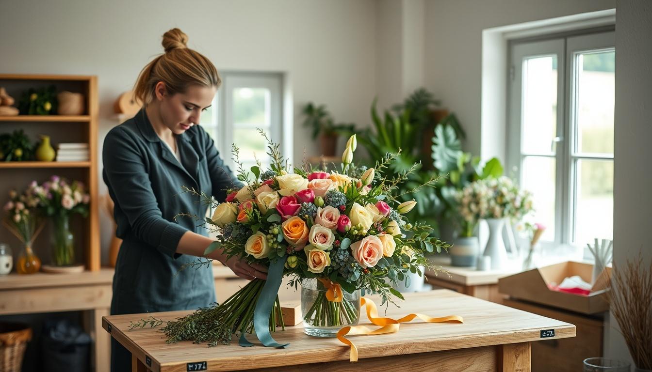Frische Blumen aus dem Atelier